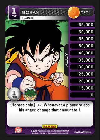 Gohan Trained Common C12 Foil Dragon Ball Z Panini Heroes and Villains Foil Singles Gohan Trained Common C12 Foil Dragon Ball Z Panini Heroes and Villains Foil Singles