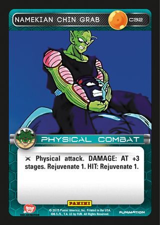 Namekian Chin Grab Common C32 Foil Dragon Ball Z Panini Heroes and Villains Foil Singles Namekian Chin Grab Common C32 Foil Dragon Ball Z Panini Heroes and Villains Foil Singles