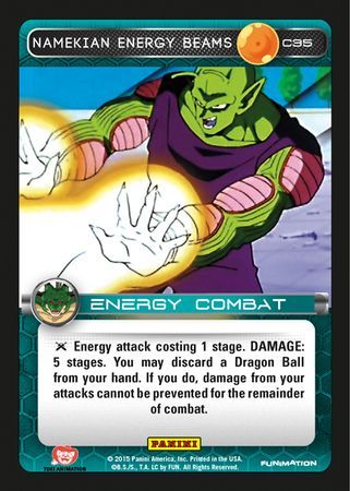 Namekian Energy Beams Common C35 Foil Dragon Ball Z Panini Heroes and Villains Foil Singles Namekian Energy Beams Common C35 Foil Dragon Ball Z Panini Heroes and Villains Foil Singles