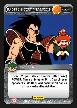 Raditz s Dirty Tactics Uncommon U97 Foil Raditz s Dirty Tactics Uncommon U97 Foil