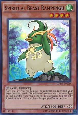 Spiritual Beast Rampengu AP08 EN009 Super Rare Astral Pack 8 AP08 Spiritual Beast Rampengu AP08 EN009 Super Rare Astral Pack 8 AP08