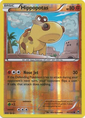 Hippopotas 83 162 Common Reverse Holo XY Breakthrough Reverse Holo Singles Hippopotas 83 162 Common Reverse Holo XY Breakthrough Reverse Holo Singles