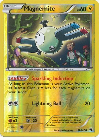 Magnemite 51 162 Common Reverse Holo XY Breakthrough Reverse Holo Singles Magnemite 51 162 Common Reverse Holo XY Breakthrough Reverse Holo Singles