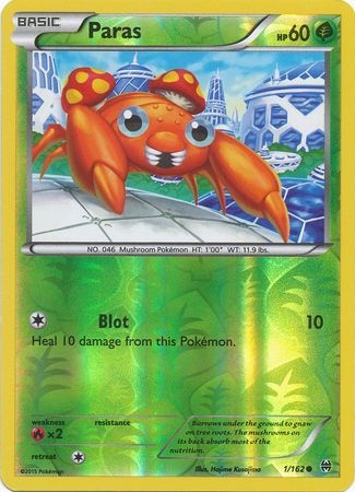 Paras 1 162 Common Reverse Holo XY Breakthrough Reverse Holo Singles Paras 1 162 Common Reverse Holo XY Breakthrough Reverse Holo Singles