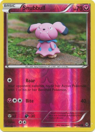 Snubbull 98 162 Common Reverse Holo XY Breakthrough Reverse Holo Singles Snubbull 98 162 Common Reverse Holo XY Breakthrough Reverse Holo Singles