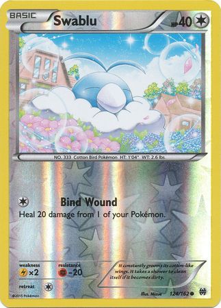 Swablu 124 162 Common Reverse Holo XY Breakthrough Reverse Holo Singles Swablu 124 162 Common Reverse Holo XY Breakthrough Reverse Holo Singles