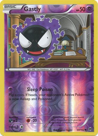 Gastly 58 162 Common Reverse Holo Gastly 58 162 Common Reverse Holo