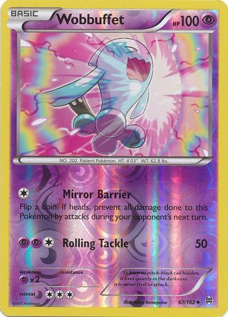 Wobbuffet 67 162 Uncommon Reverse Holo XY Breakthrough Reverse Holo Singles Wobbuffet 67 162 Uncommon Reverse Holo XY Breakthrough Reverse Holo Singles