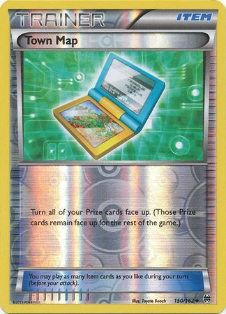 Town Map 150 162 Uncommon Reverse Holo Town Map 150 162 Uncommon Reverse Holo
