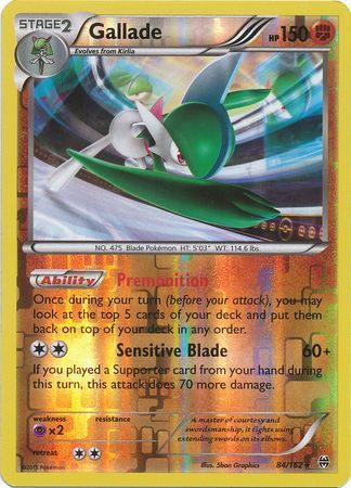 Gallade 84 162 Holo Rare Reverse Holo XY Breakthrough Reverse Holo Singles Gallade 84 162 Holo Rare Reverse Holo XY Breakthrough Reverse Holo Singles