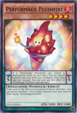Performage Plushfire DOCS EN016 Common 1st Edition Dimension of Chaos 1st Edition Singles Performage Plushfire DOCS EN016 Common 1st Edition Dimension of Chaos 1st Edition Singles