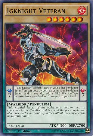 Igknight Veteran DOCS EN031 Common 1st Edition Igknight Veteran DOCS EN031 Common 1st Edition