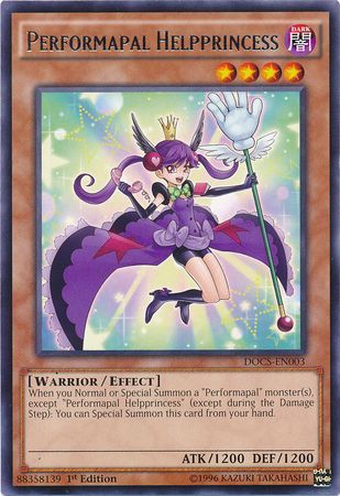 Performapal Helpprincess DOCS EN003 Rare 1st Edition Dimension of Chaos 1st Edition Singles Performapal Helpprincess DOCS EN003 Rare 1st Edition Dimension of Chaos 1st Edition Singles