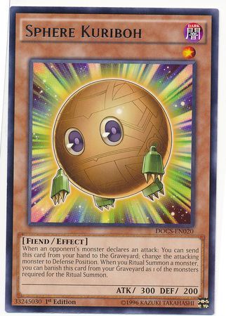 Sphere Kuriboh DOCS EN020 Rare 1st Edition Dimension of Chaos 1st Edition Singles Sphere Kuriboh DOCS EN020 Rare 1st Edition Dimension of Chaos 1st Edition Singles