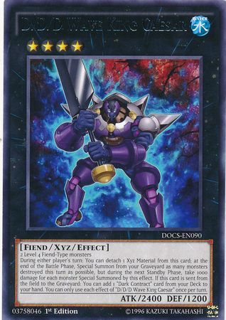 D D D Wave King Caesar DOCS EN090 Rare 1st Edition Dimension of Chaos 1st Edition Singles D D D Wave King Caesar DOCS EN090 Rare 1st Edition Dimension of Chaos 1st Edition Singles