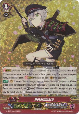 Hotarumaru G TB01 002EN Triple Rare RRR Hotarumaru G TB01 002EN Triple Rare RRR