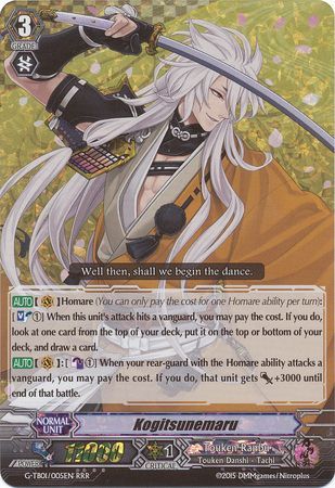 Kogitsunemaru G TB01 005EN Triple Rare RRR Kogitsunemaru G TB01 005EN Triple Rare RRR
