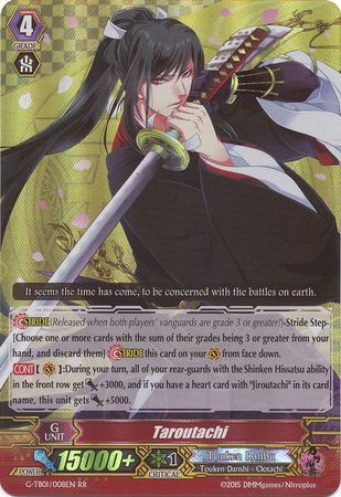 Taroutachi G TB01 008EN Double Rare RR G Title Booster 1 Touken Ranbu Online Singles Taroutachi G TB01 008EN Double Rare RR G Title Booster 1 Touken Ranbu Online Singles