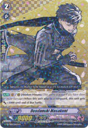Doudanuki Masakuni G TB01 016EN Rare R Doudanuki Masakuni G TB01 016EN Rare R