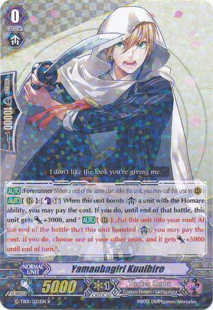 Yamanbagiri Kunihiro G TB01 025EN Rare R Yamanbagiri Kunihiro G TB01 025EN Rare R