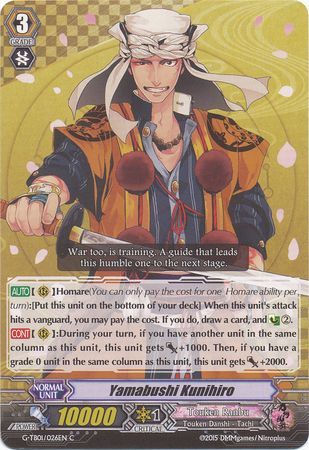 Yamabushi Kunihiro G TB01 026EN Common C Yamabushi Kunihiro G TB01 026EN Common C