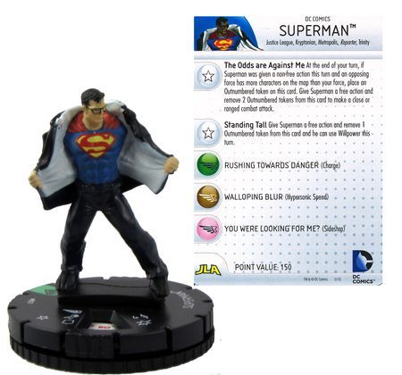 Superman Wonder Woman SUPERMAN BLUE #041a HeroClix rare miniature Wizkids #41a