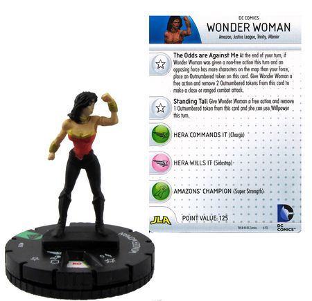 Wonder Woman set Wonder Woman #018 Uncommon figure w/card! Heroclix Superman