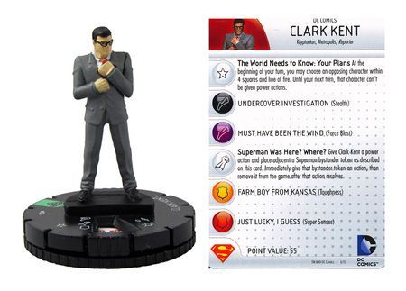 Clark Kent 026 Superman and Wonder Woman DC Heroclix Clark Kent 026 Superman and Wonder Woman DC Heroclix