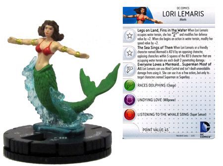 Lori Lemaris 042 Superman and Wonder Woman DC Heroclix Lori Lemaris 042 Superman and Wonder Woman DC Heroclix