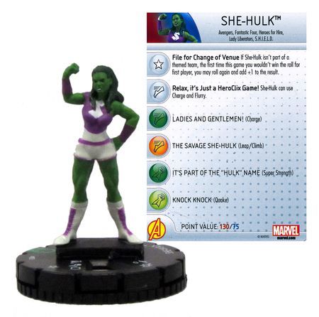 Wave 1 #023 She-Hulk HeroClix Age of Ultron