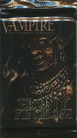 Vampire the Eternal Struggle Ebony Kingdom Booster Pack 11 Cards VTES Vampire the Eternal Struggle Sealed Product Vampire the Eternal Struggle Ebony Kingdom Booster Pack 11 Cards VTES Vampire the Eternal Struggle Sealed Product