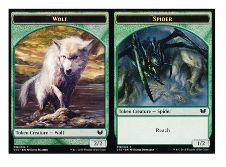 Wolf Token 019 Spider Token 018 C15 Wolf Token 019 Spider Token 018 C15