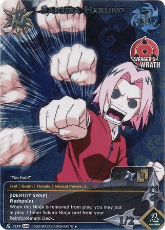 Sakura Haruno Naruto TCG Alternate Art Alt PROMO N-US004 Determination CCG  Card