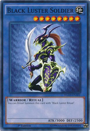 Black Luster Soldier YGLD ENA01 Common 1st Edition Black Luster Soldier YGLD ENA01 Common 1st Edition