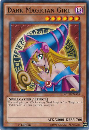 YGLD-ENA04 Dark Magician Girl 1st edition Mint YuGiOh Card 