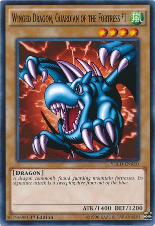 Winged Dragon Guardian of the Fortress 1 YGLD ENA10 Common 1st Edition Winged Dragon Guardian of the Fortress 1 YGLD ENA10 Common 1st Edition