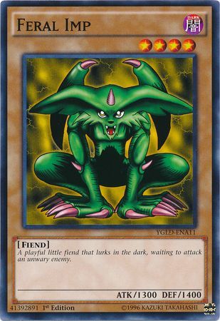 Feral Imp YGLD ENA11 Common 1st Edition Yugi s Exodia Deck 1st Edition YGLD ENA Feral Imp YGLD ENA11 Common 1st Edition Yugi s Exodia Deck 1st Edition YGLD ENA