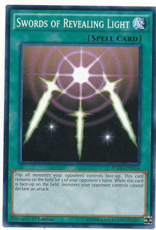 Swords of Revealing Light YGLD ENA24 Common 1st Edition Yugi s Exodia Deck YGLD ENA Swords of Revealing Light YGLD ENA24 Common 1st Edition Yugi s Exodia Deck YGLD ENA