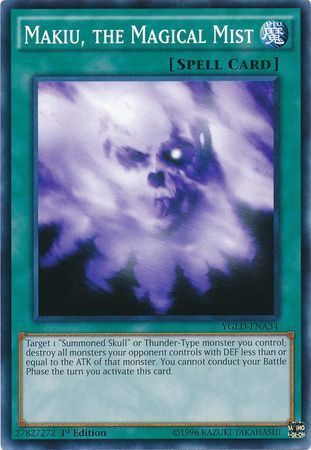Makiu the Magical Mist YGLD ENA34 Common 1st Edition Makiu the Magical Mist YGLD ENA34 Common 1st Edition