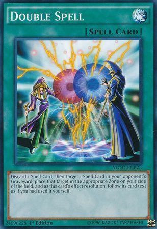 Double Spell YGLD ENB23 Common 1st Edition Yugi s Battle City Deck YGLD ENB Double Spell YGLD ENB23 Common 1st Edition Yugi s Battle City Deck YGLD ENB
