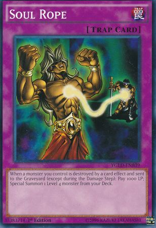Soul Rope YGLD ENB39 Common 1st Edition Yugi s Battle City Deck 1st Edition YGLD ENB Soul Rope YGLD ENB39 Common 1st Edition Yugi s Battle City Deck 1st Edition YGLD ENB