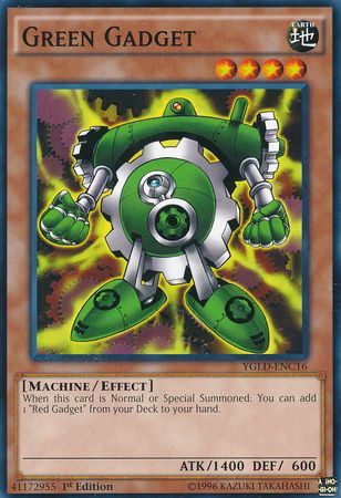 Green Gadget YGLD ENC16 Common 1st Edition Yugi s Gadget Deck YGLD ENC Green Gadget YGLD ENC16 Common 1st Edition Yugi s Gadget Deck YGLD ENC