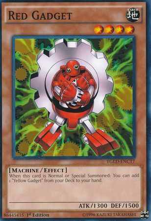 Red Gadget YGLD ENC17 Common 1st Edition Yugi s Gadget Deck YGLD ENC Red Gadget YGLD ENC17 Common 1st Edition Yugi s Gadget Deck YGLD ENC