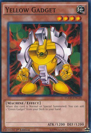 Yellow Gadget YGLD ENC18 Common 1st Edition Yugi s Gadget Deck YGLD ENC Yellow Gadget YGLD ENC18 Common 1st Edition Yugi s Gadget Deck YGLD ENC