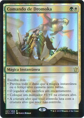 Portuguese Dromoka s Command Comando de Dromoka Foil Dragons of Tarkir Portuguese Singles Portuguese Dromoka s Command Comando de Dromoka Foil Dragons of Tarkir Portuguese Singles