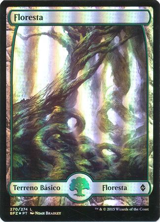 Portuguese Forest Floresta 270 Full Art Foil Battle for Zendikar Portuguese Singles Portuguese Forest Floresta 270 Full Art Foil Battle for Zendikar Portuguese Singles
