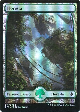Portuguese Forest Floresta 271 Full Art Foil Battle for Zendikar Portuguese Singles Portuguese Forest Floresta 271 Full Art Foil Battle for Zendikar Portuguese Singles