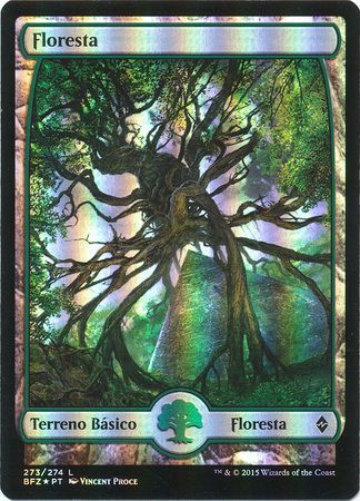 Portuguese Forest Floresta 273 Full Art Foil Battle for Zendikar Portuguese Singles Portuguese Forest Floresta 273 Full Art Foil Battle for Zendikar Portuguese Singles