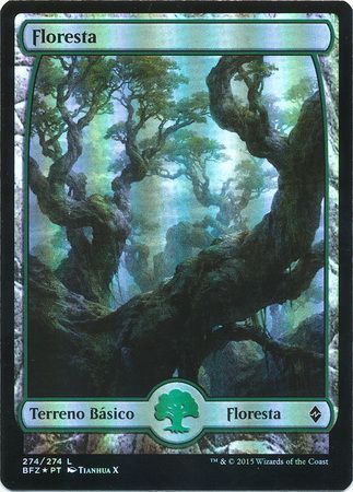 Portuguese Forest Floresta 274 Full Art Foil Portuguese Forest Floresta 274 Full Art Foil