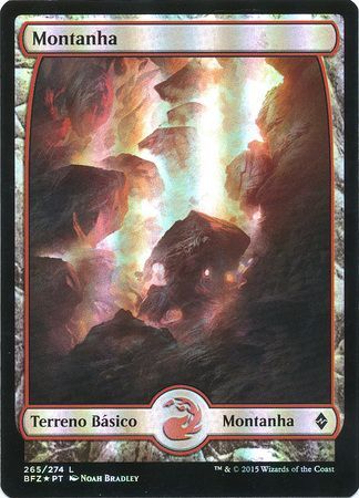 Portuguese Mountain Montanha 265 Full Art Foil Portuguese Mountain Montanha 265 Full Art Foil
